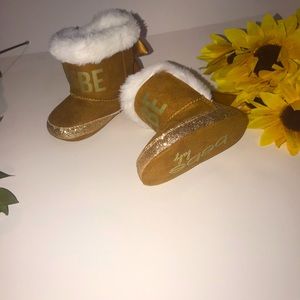 Bebe baby girl booties